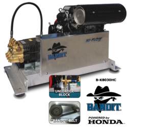 Ultra Skid Belt Drive Mounted Professional Pressure Washers
